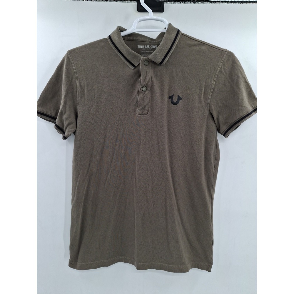 True Religion Medium Green Polo Shirt